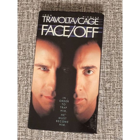 Face Off (1997) VHS Tape John Travolta Nicholas Cage Action Thriller Pre-owned - Picture 1 of 3